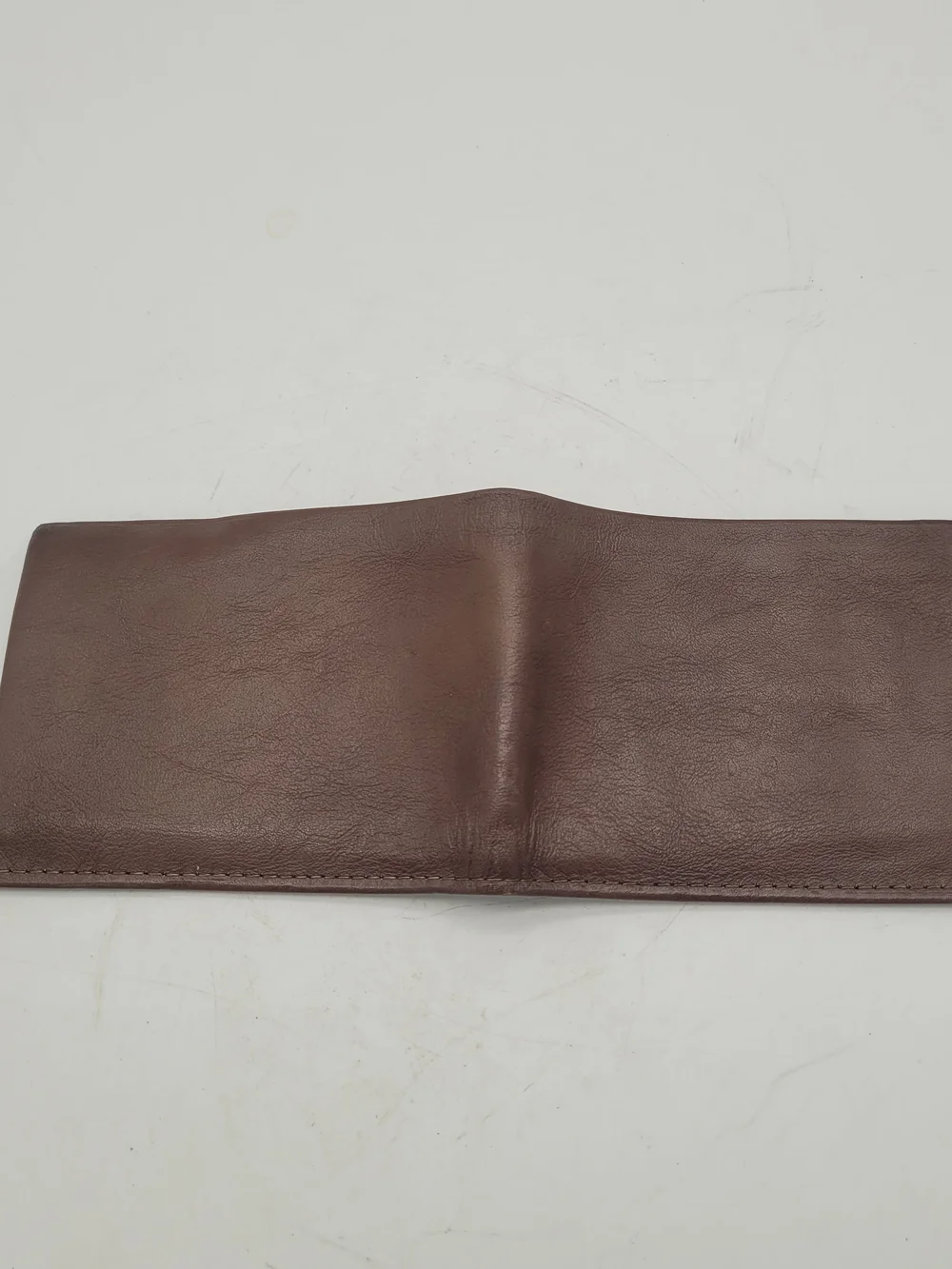 Ami Brown Leather Men's Bifold Card Wallet